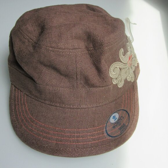 NWT - Adidas Women Hat - Linen - Embroidered Logo - Picture 2 of 5
